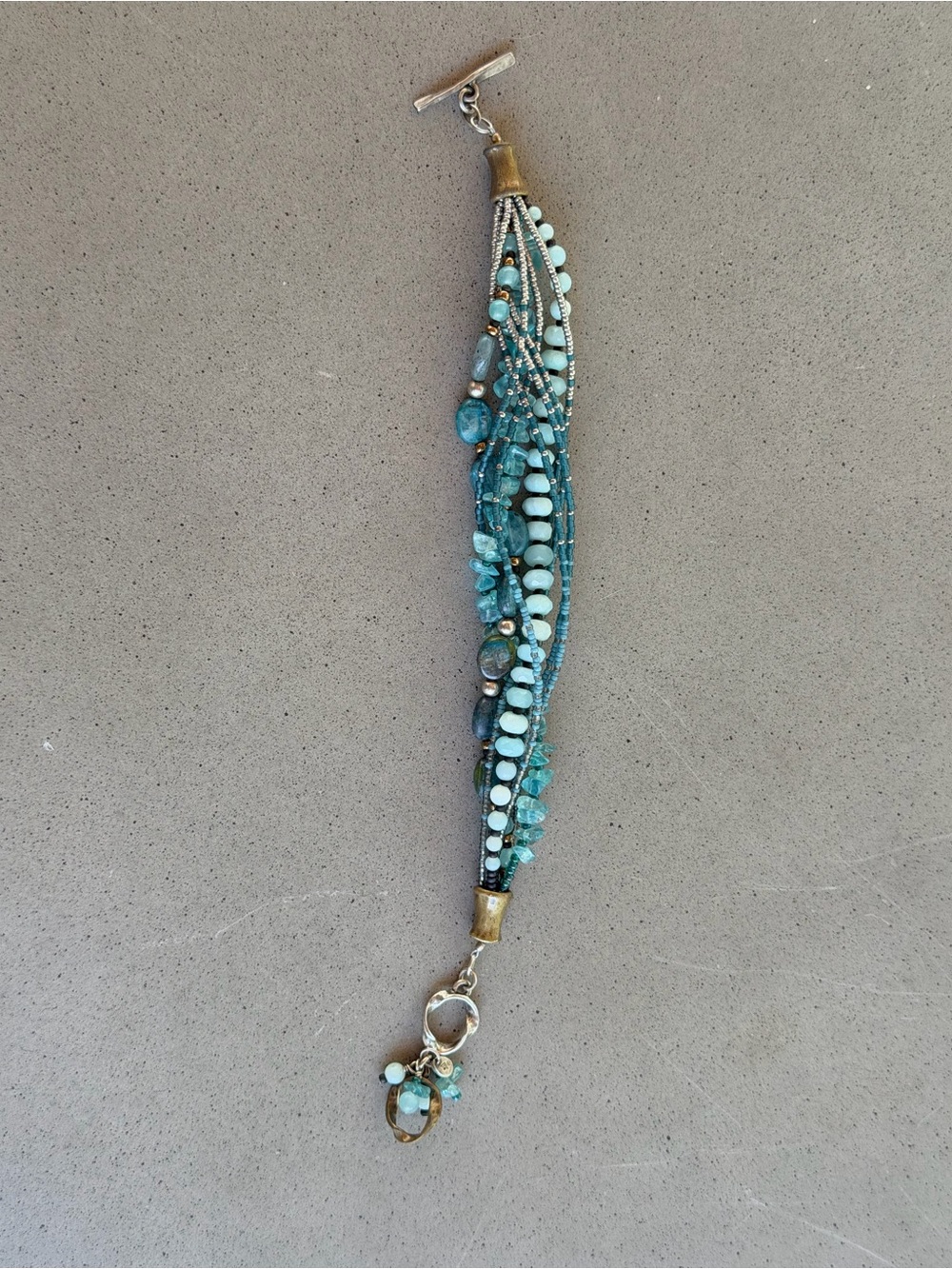 Silpada Various Stones Beaded Multi-Strand Bracelet